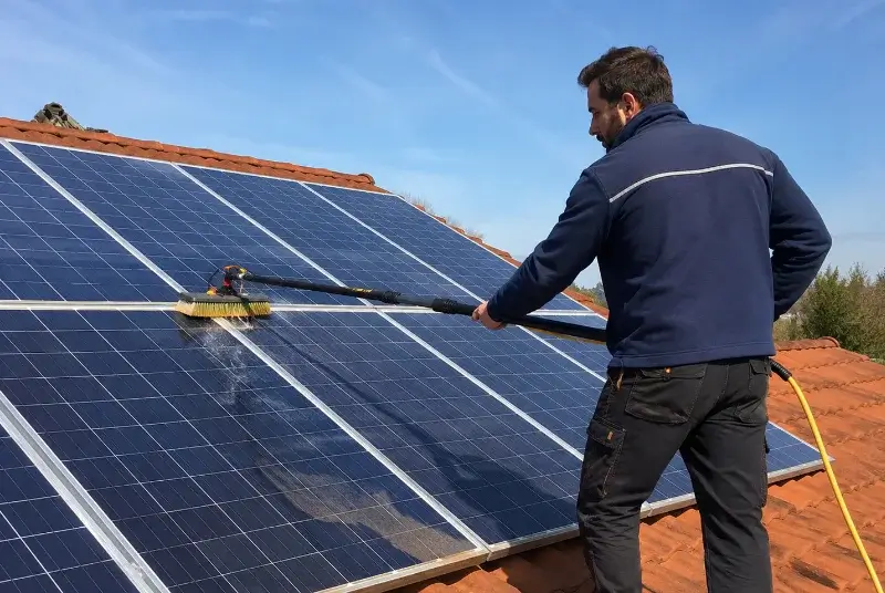Nettoyage et entretien de panneaux solaires à Bouchain